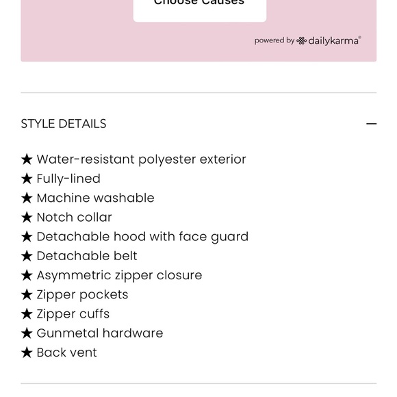 Avec les Filles BELTED MOTO TRENCH RAINCOAT dark green size XS - Picture 2 of 14